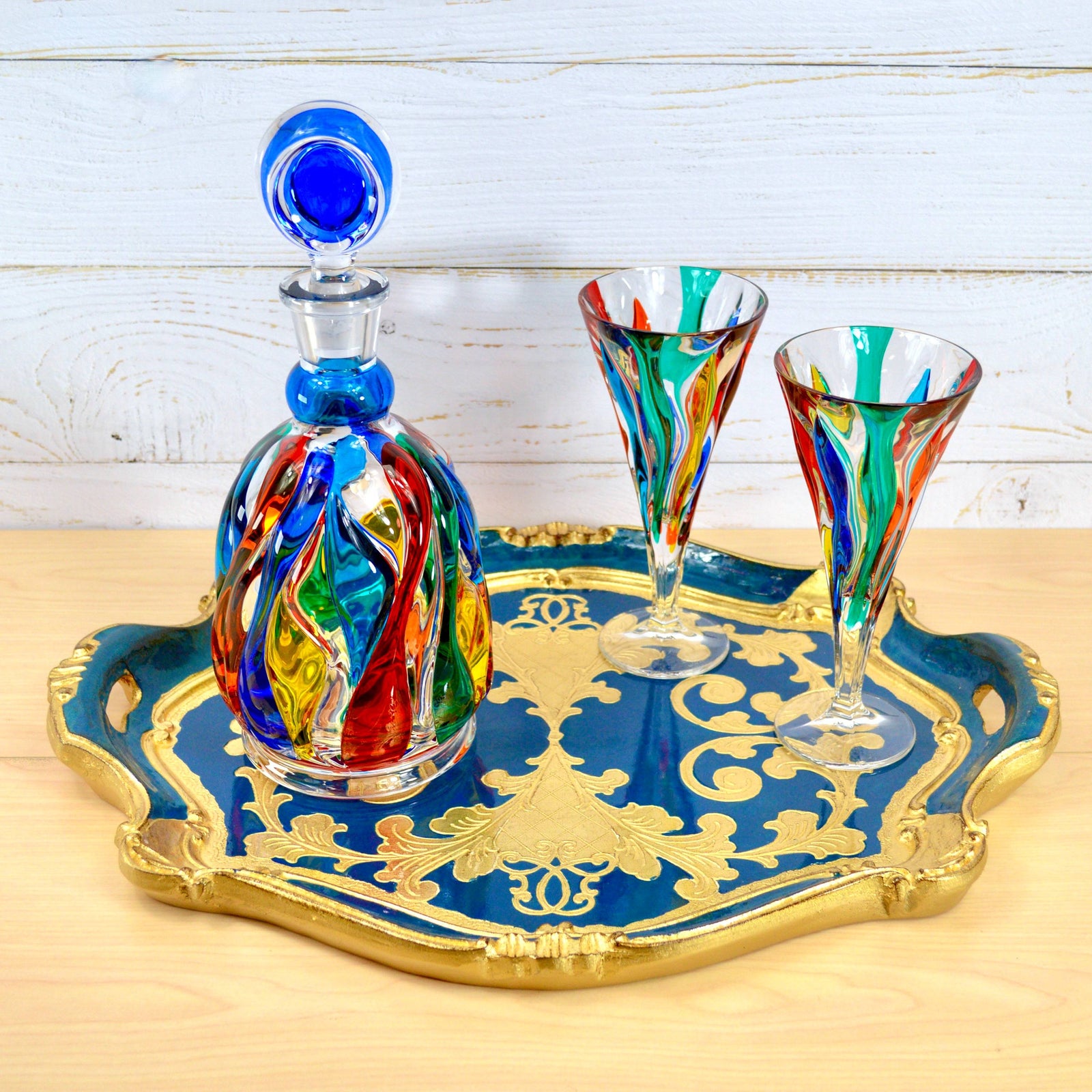 Set of 2 Jazz Italian Crystal Wine Glasses by DZ, featuring elegant, clear crystal design for sophisticated wine enjoyment.