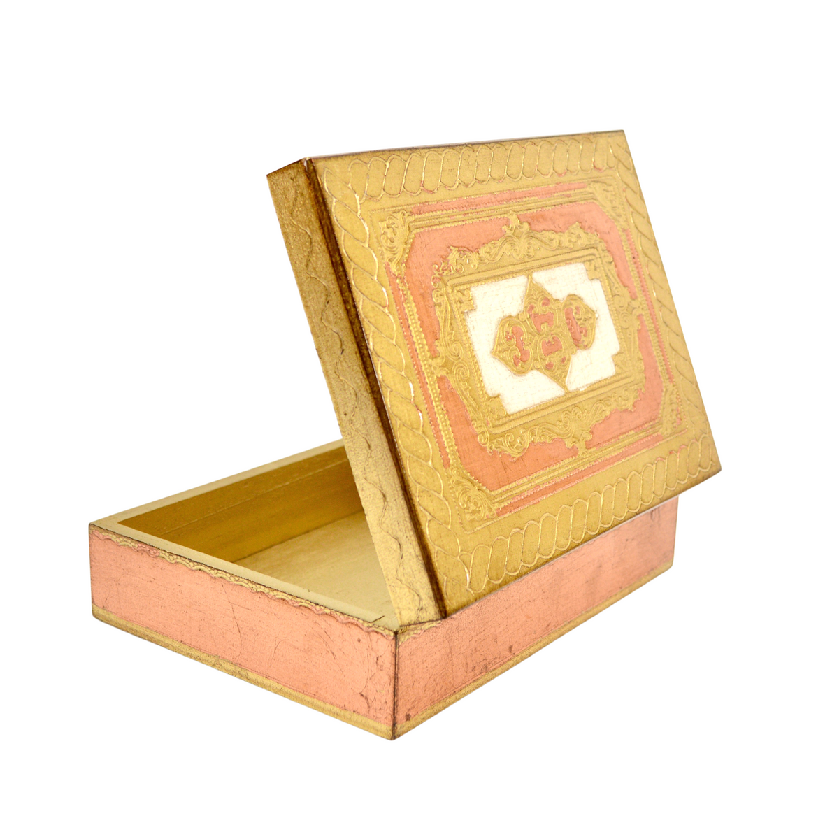 Florentine Carved Wood Box with Lid, Jewelry, Keepsake Box - My Italian Decor
