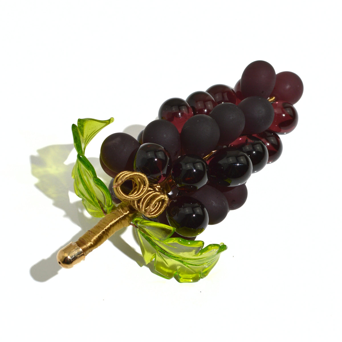 Murano Glass Grape Cluster, Large, Made in Italy