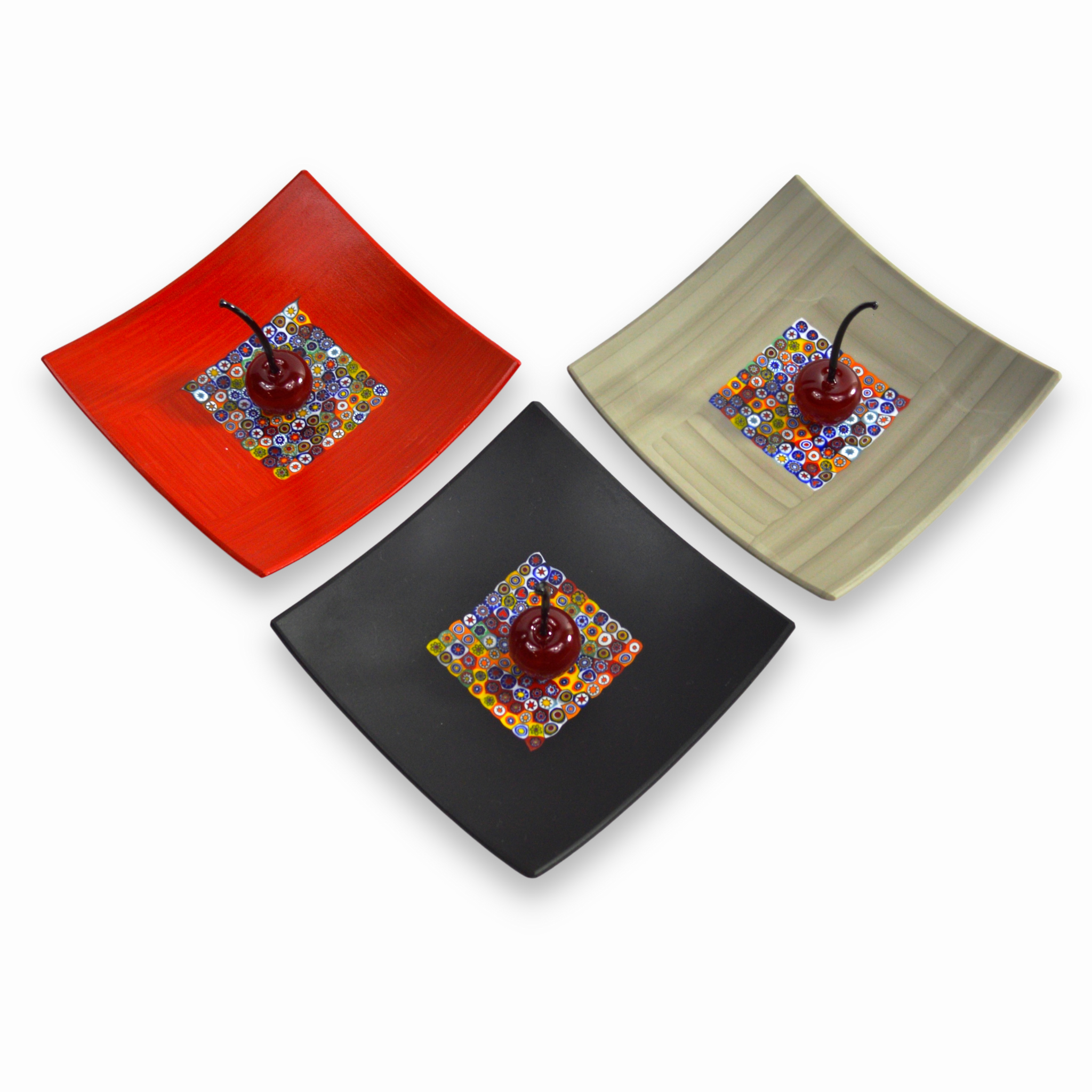 Millefiori Square Decorative Dish, 5.25", Handmade In Italy - My Italian Decor