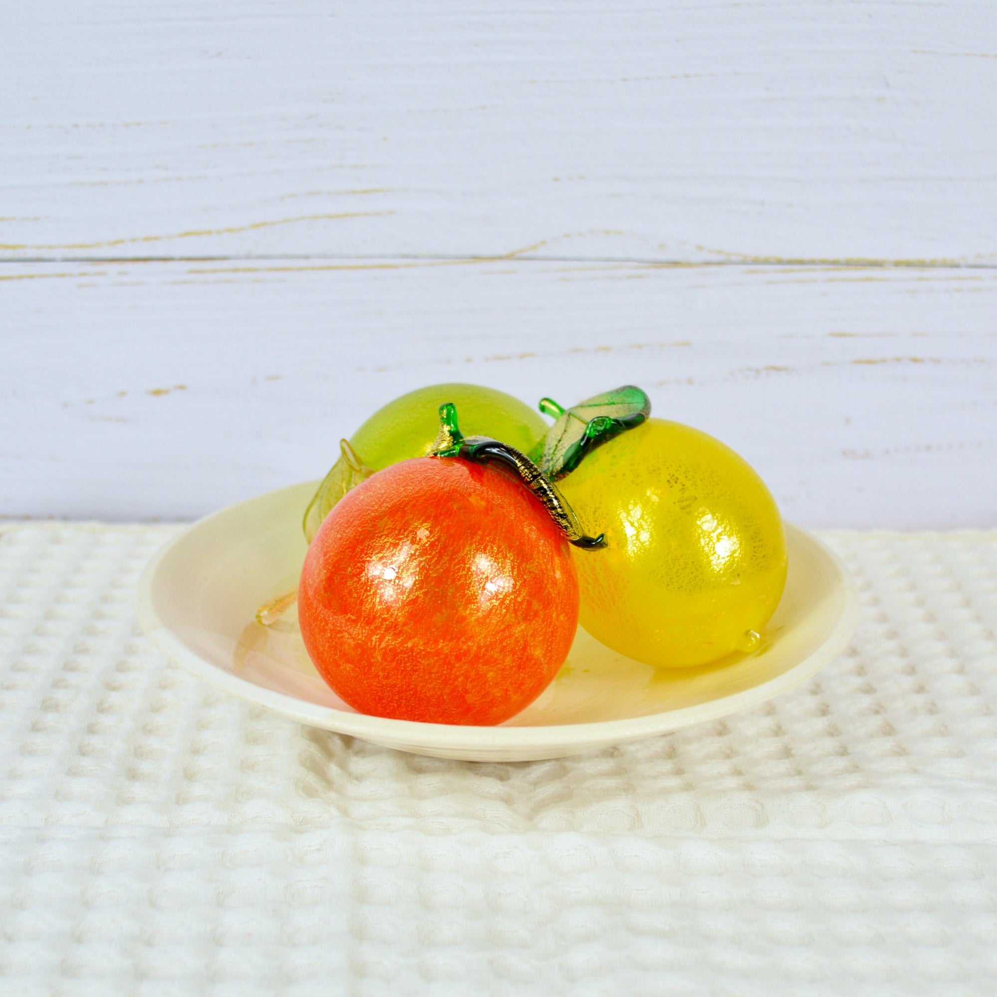 Murano Glass Life-Size Citrus Bundle, Lemon, Lime and Orange - My Italian Decor