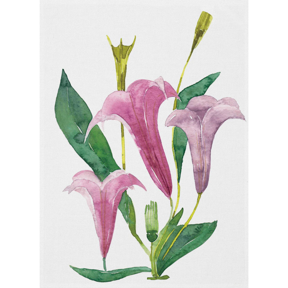 Floral Kitchen Towel, 100% Linen, Made in Italy - My Italian Decor