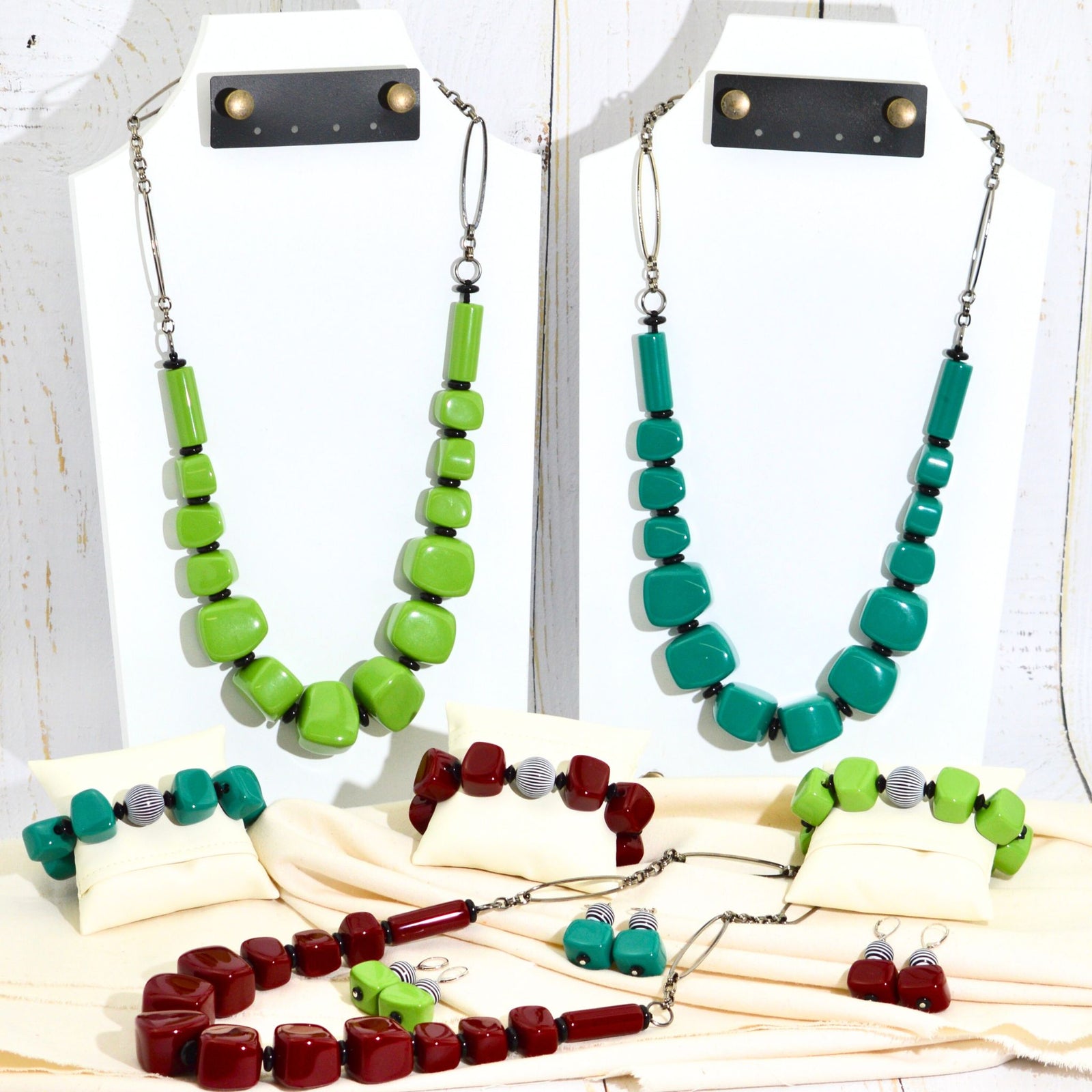 Bella Earrings, Bracelet & Necklace, Handcrafted in Italy - My Italian Decor