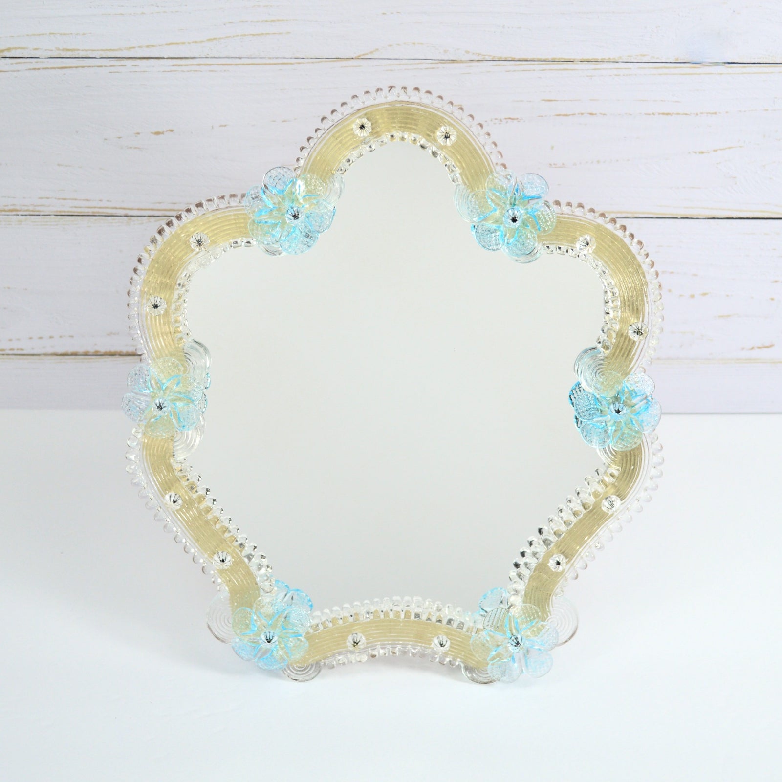 Murano Glass Duchess Standing Vanity Mirror, Made in Italy - My Italian Decor