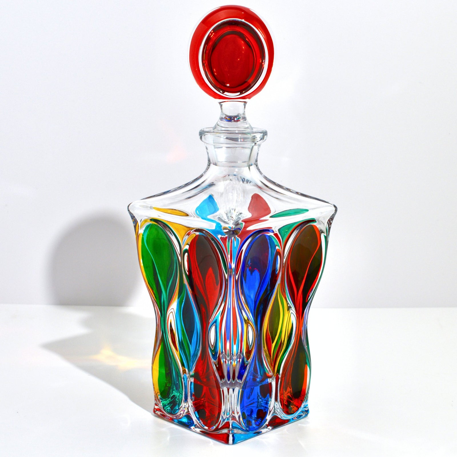 Mare Decanter, Hand-Painted Italian Crystal, Made in Italy - My Italian Decor