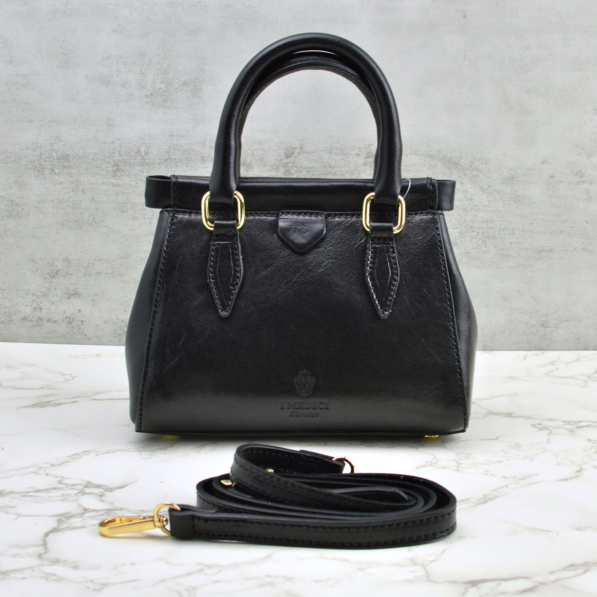 Lizzy &amp; Betta Top Handle Bag, Italian Leather