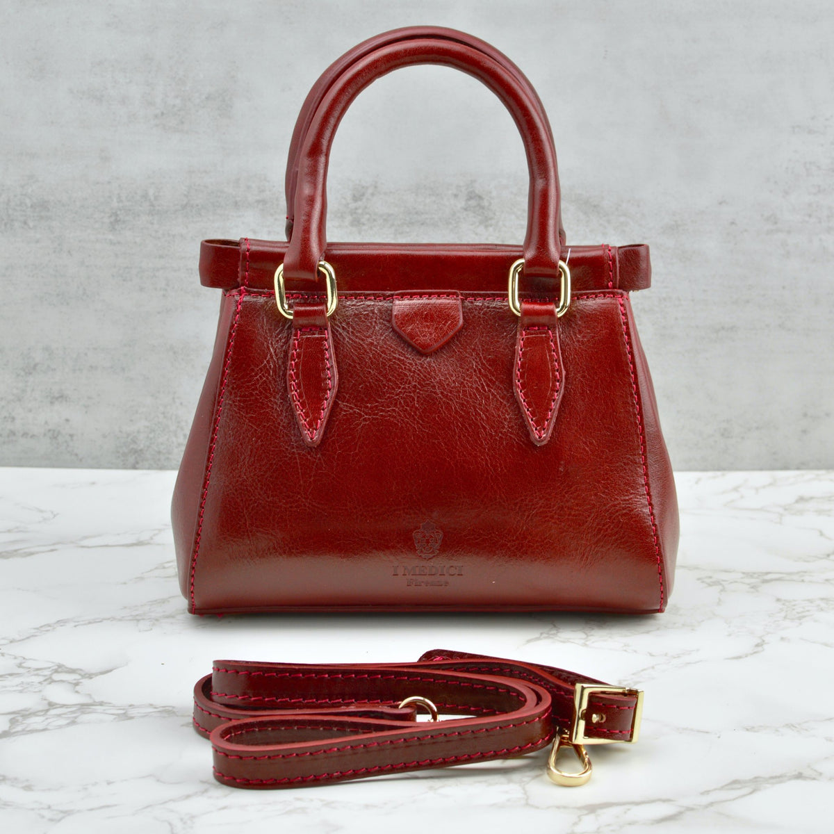 Lizzy &amp; Betta Top Handle Bag, Italian Leather