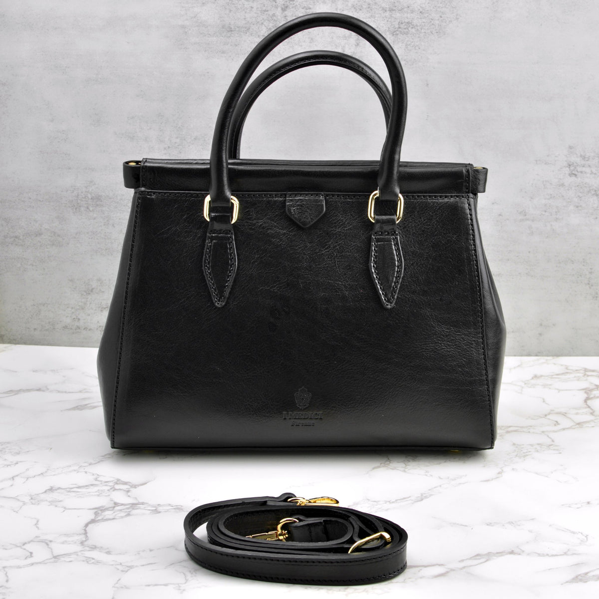 Lizzy &amp; Betta Top Handle Bag, Italian Leather