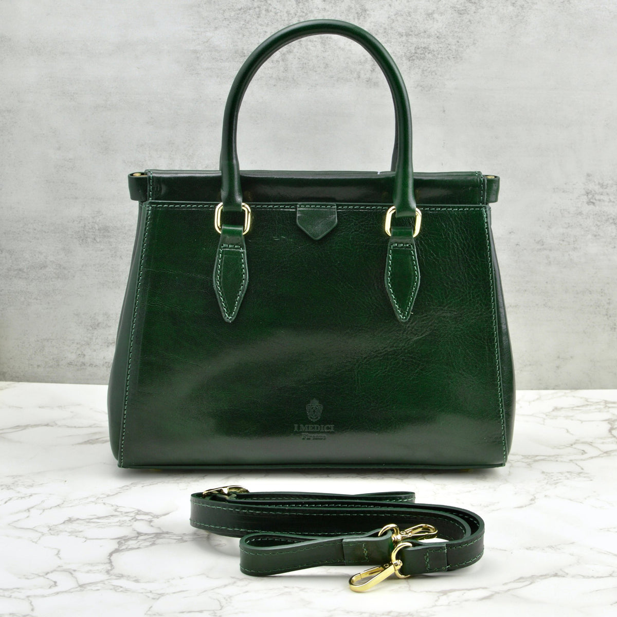 Lizzy &amp; Betta Top Handle Bag, Italian Leather