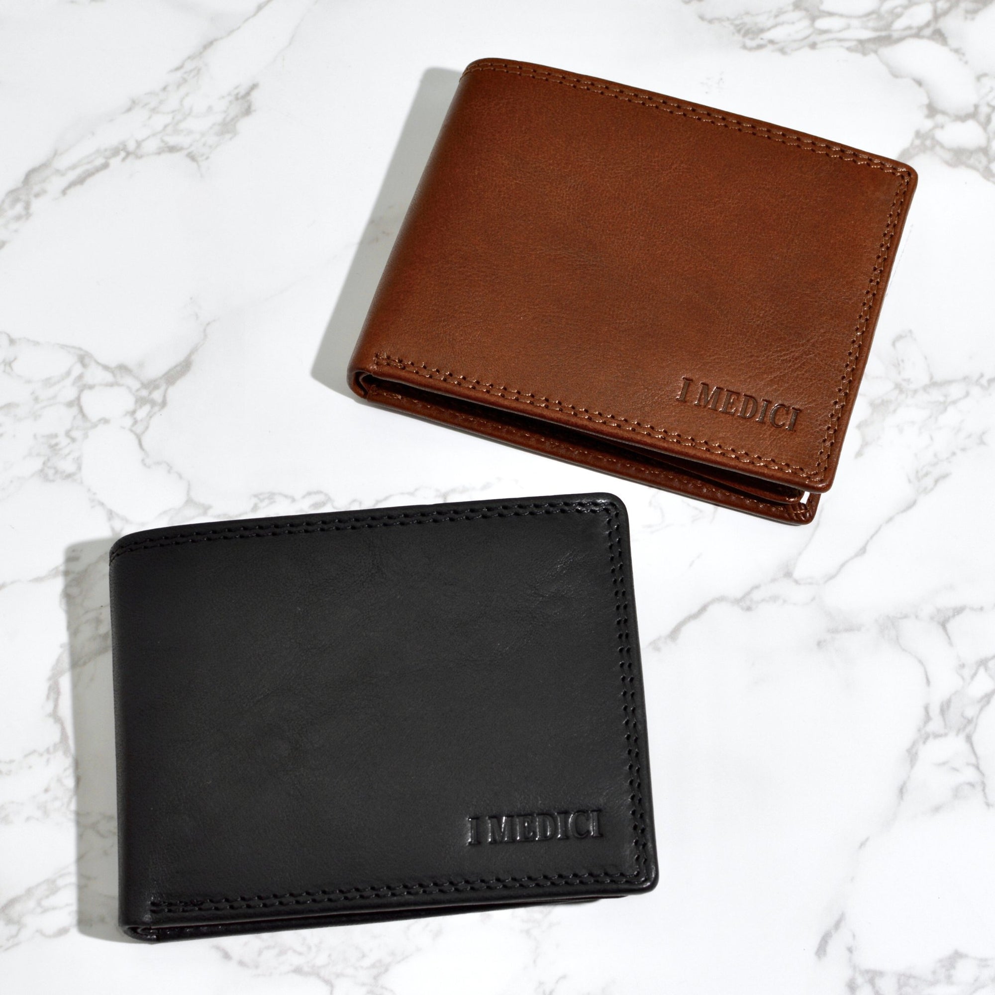 Men's Italian Leather Bi-Fold Wallet - My Italian Decor