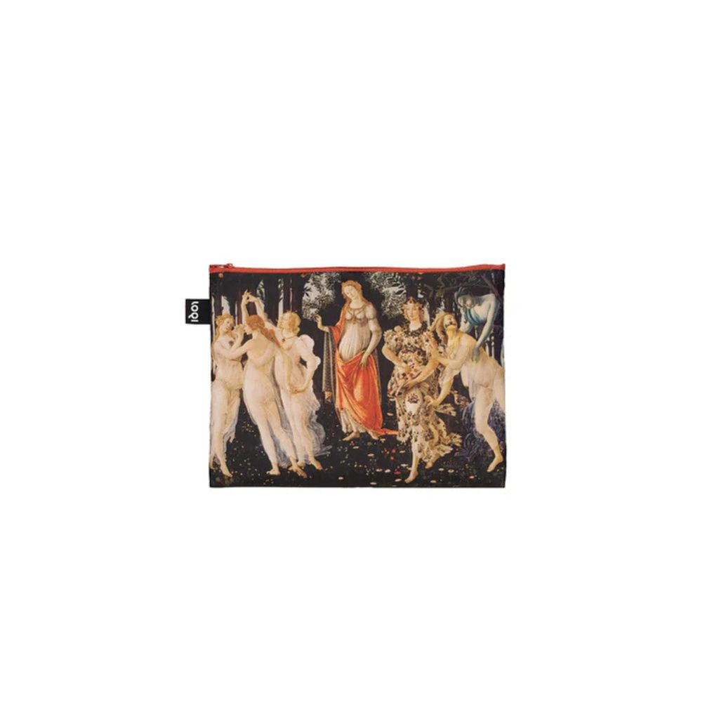 Set of 3 Botticelli Birth of Venus zipper pocket handbags by My Italian Decor, stylish and functional hand-held bags.