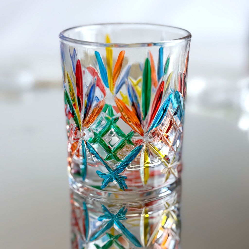 Italian Crystal Shot Glasses, Set of 6, Melodia, Made in Italy