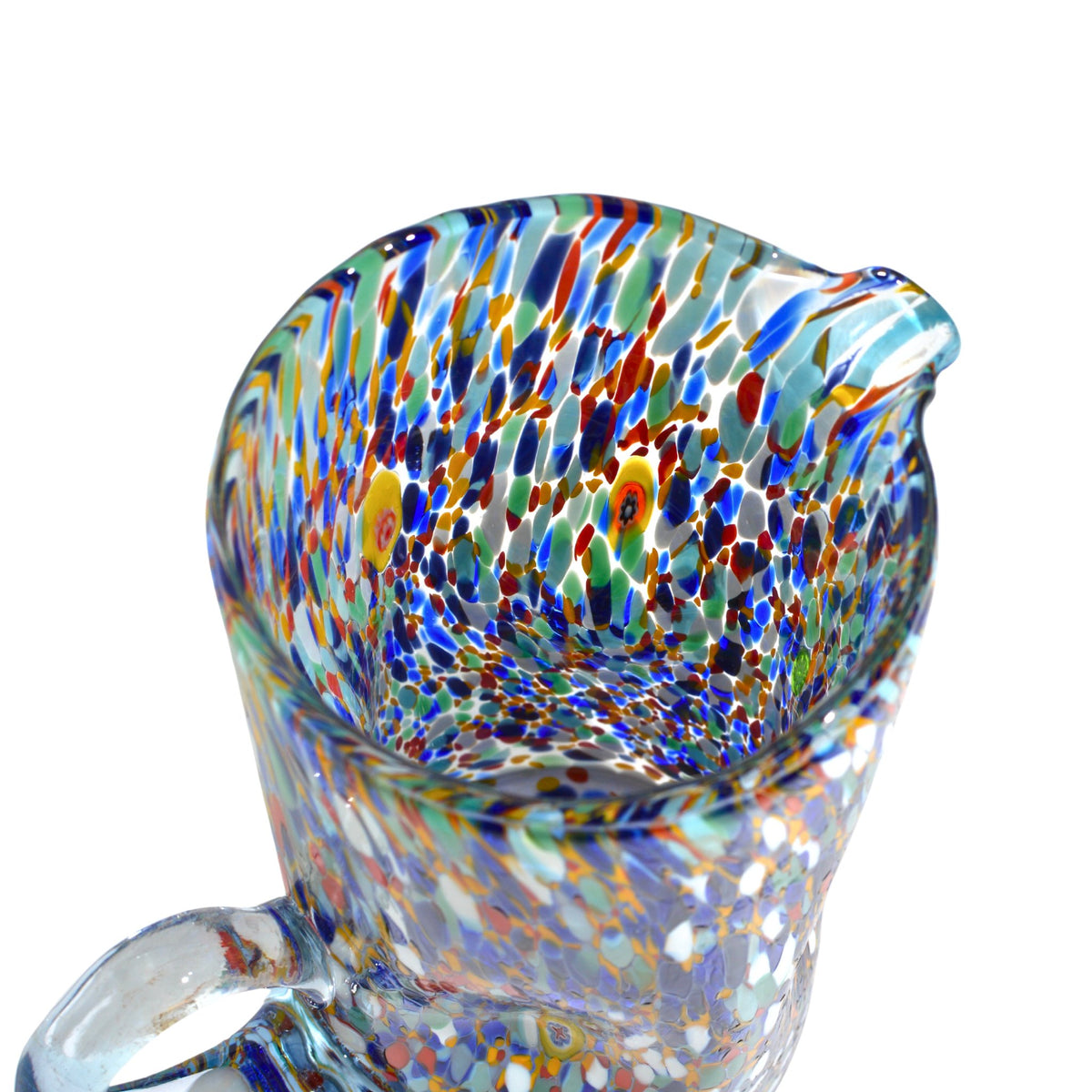 Confetti Italian Glass Pitcher, Made in Italy