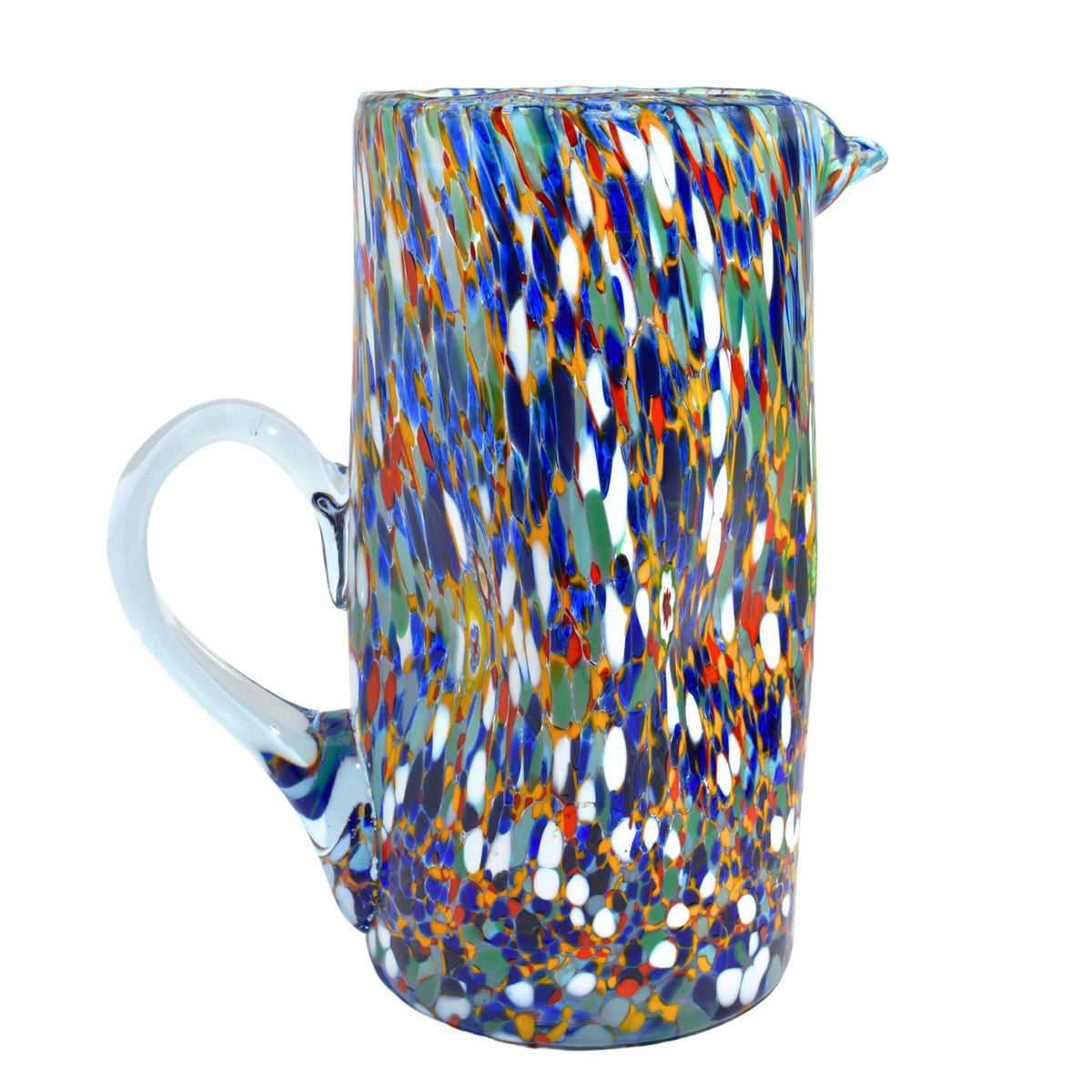 Confetti Italian Glass Pitcher, Made in Italy