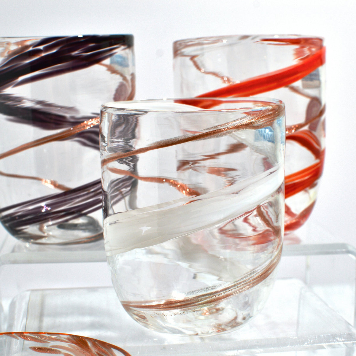 Giorgio Murano Glass Drink Glasses, Set of 6