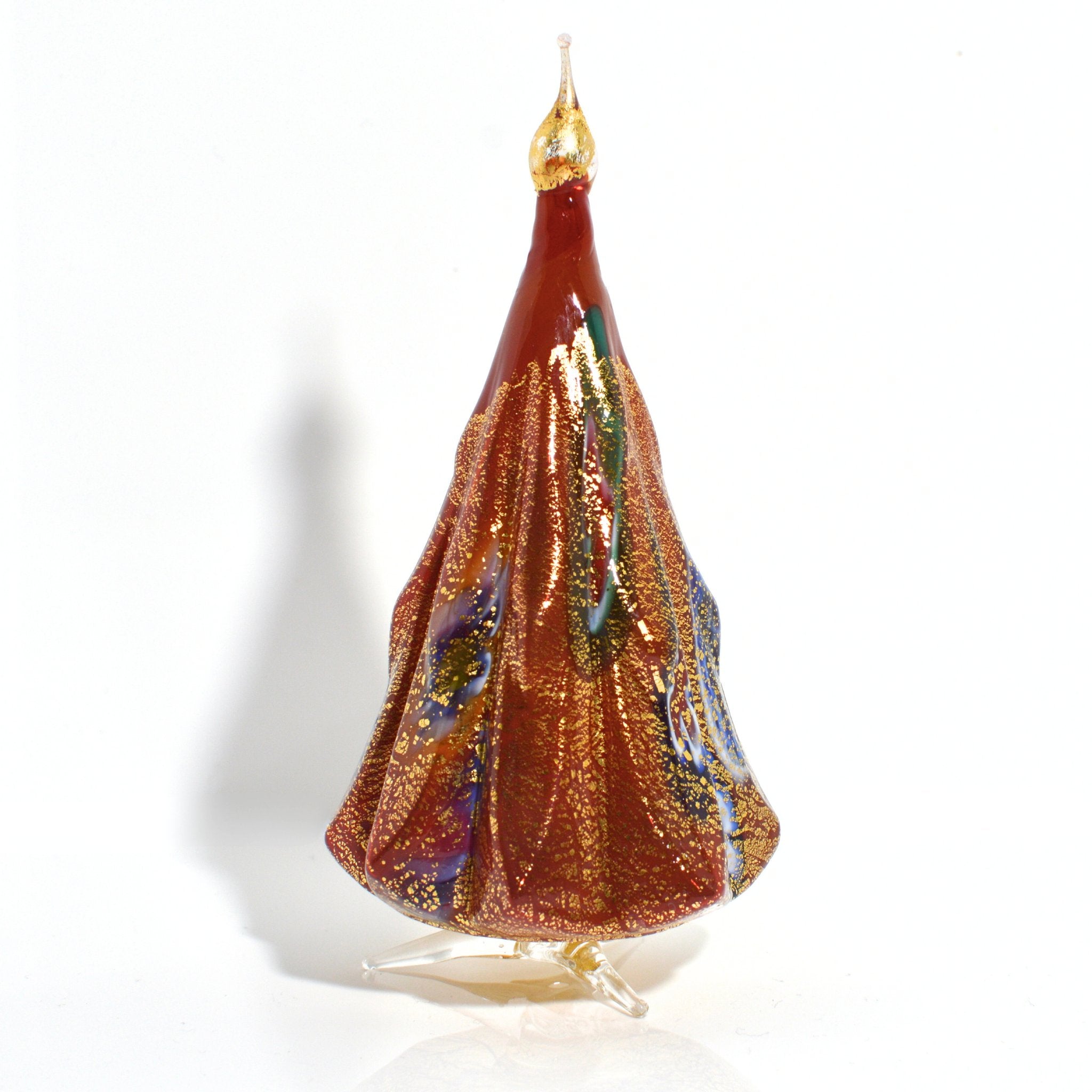 Murano Blown Glass Millefiori Christmas Tree, Handmade, 24k Gold - My Italian Decor