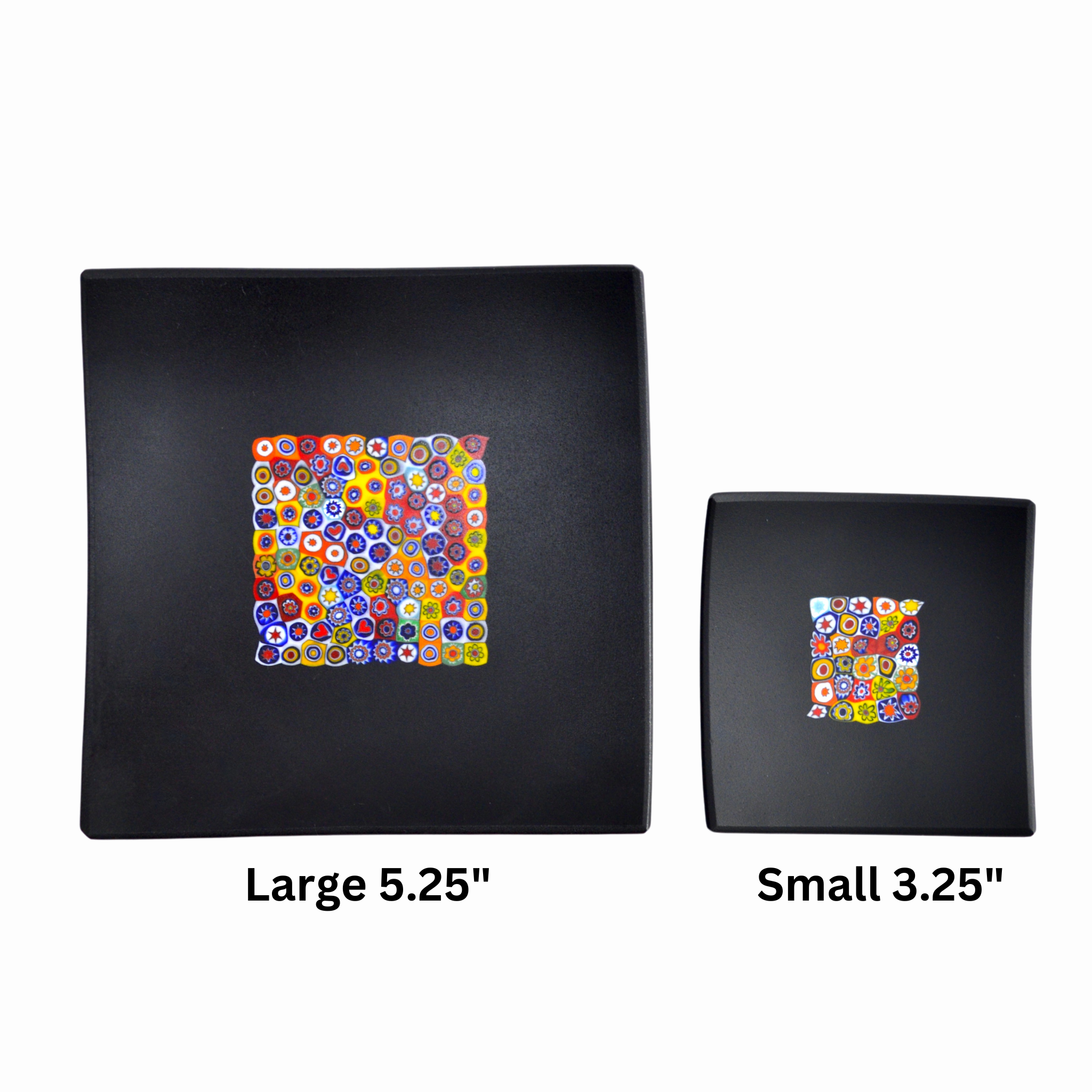 Millefiori Square Decorative Dish, 3.25", Handmade In Italy - My Italian Decor