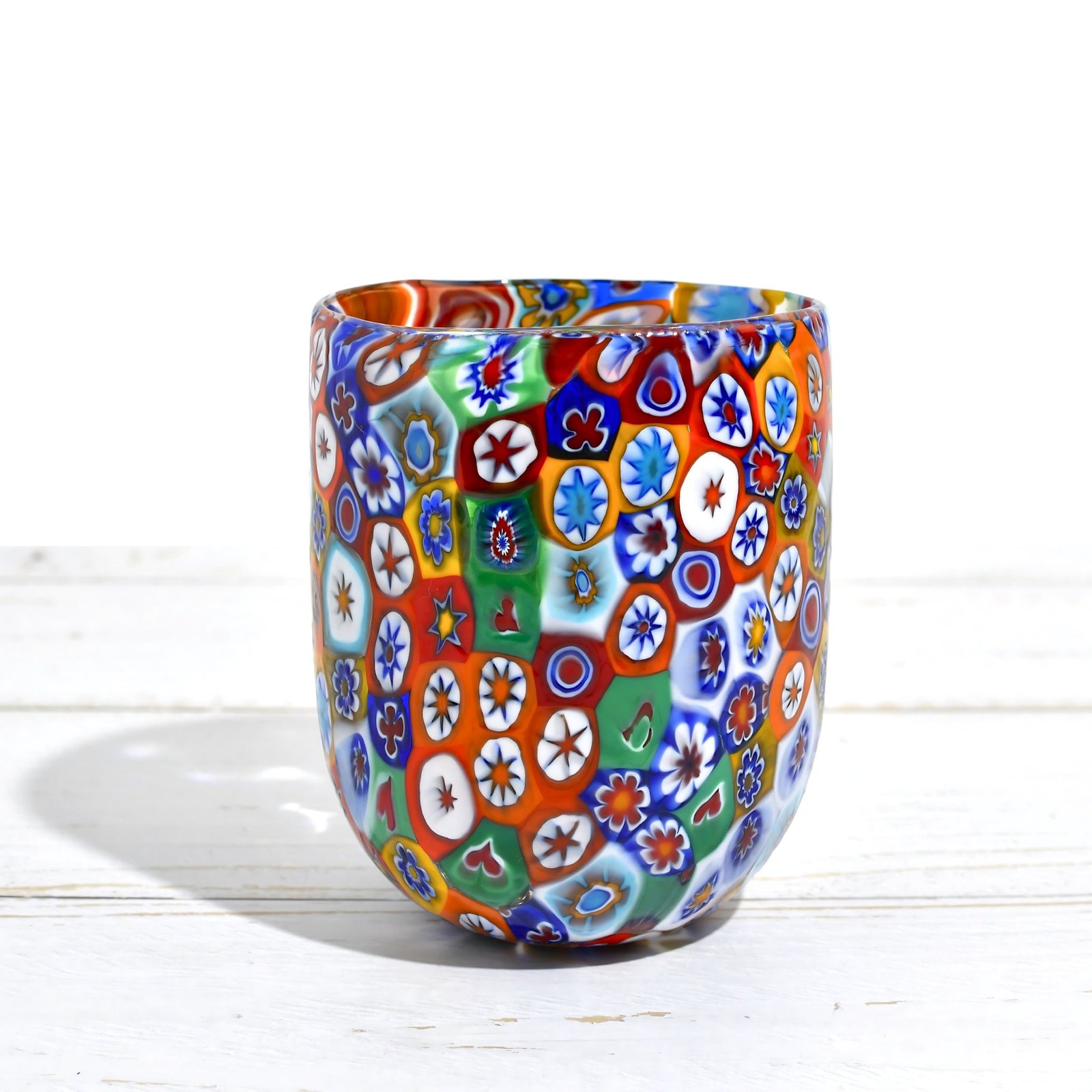 Marconi Millefiori Murano Glass Drinking Glass - My Italian Decor