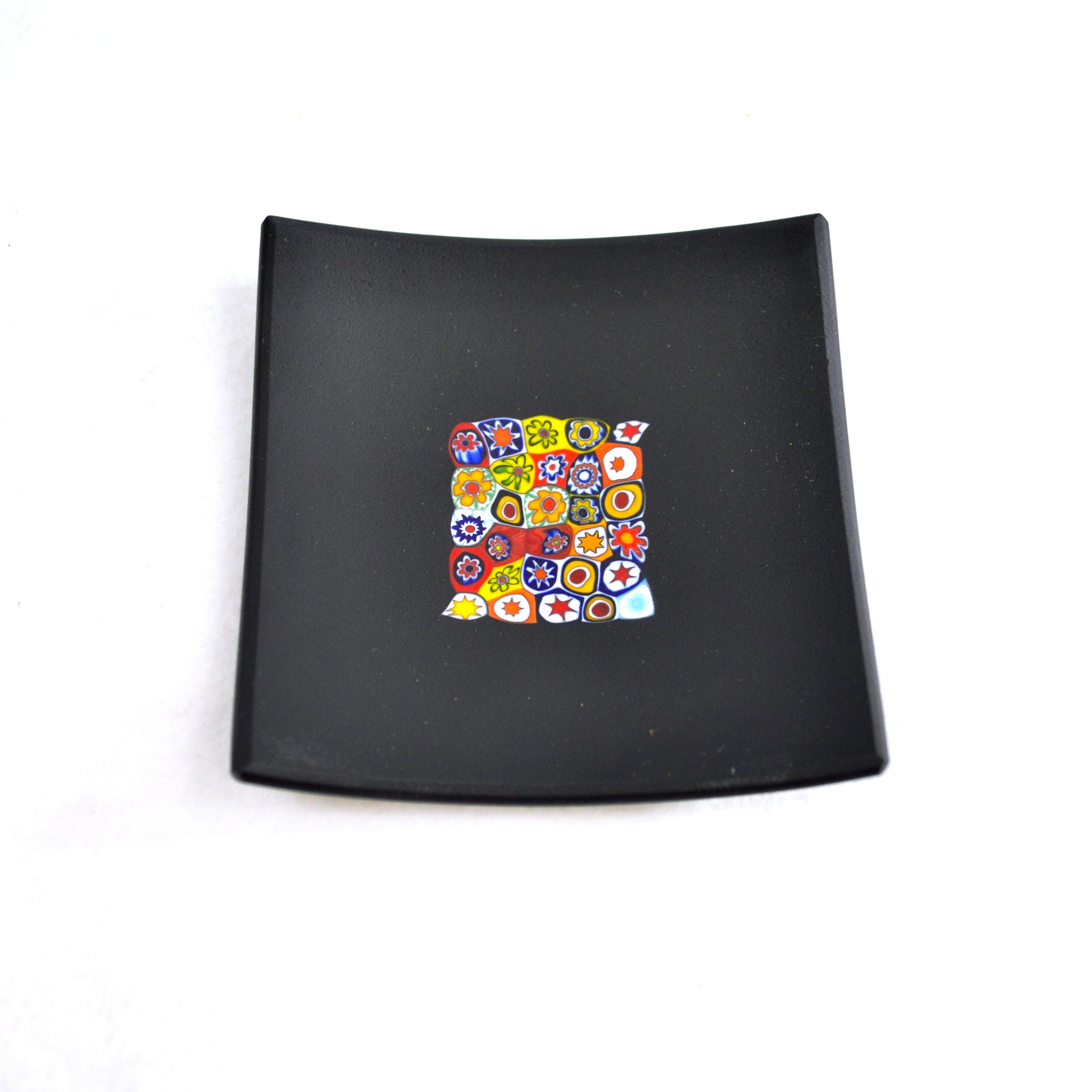 Millefiori Square Decorative Dish, 3.25", Handmade In Italy - My Italian Decor