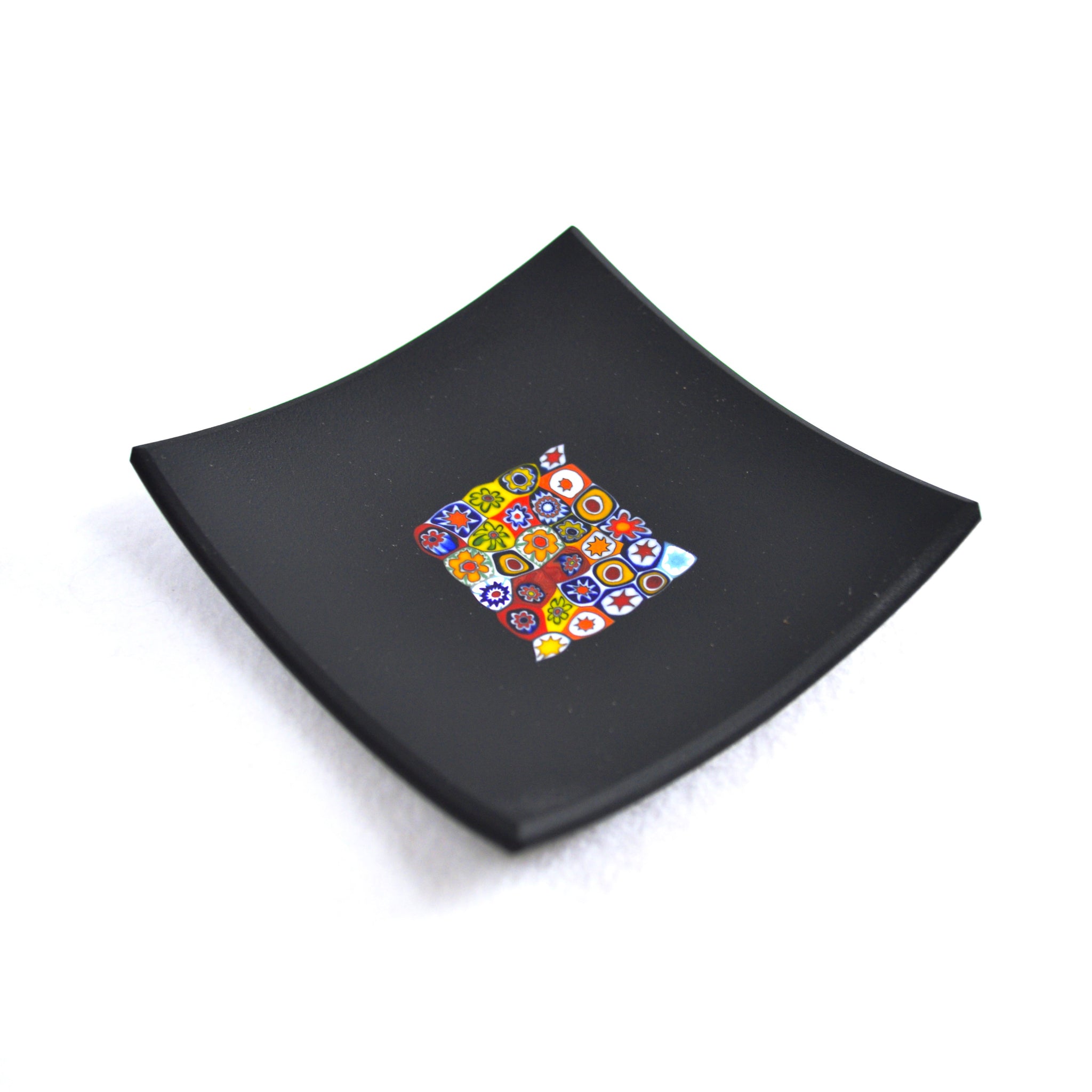 Millefiori Square Decorative Dish, 3.25", Handmade In Italy - My Italian Decor
