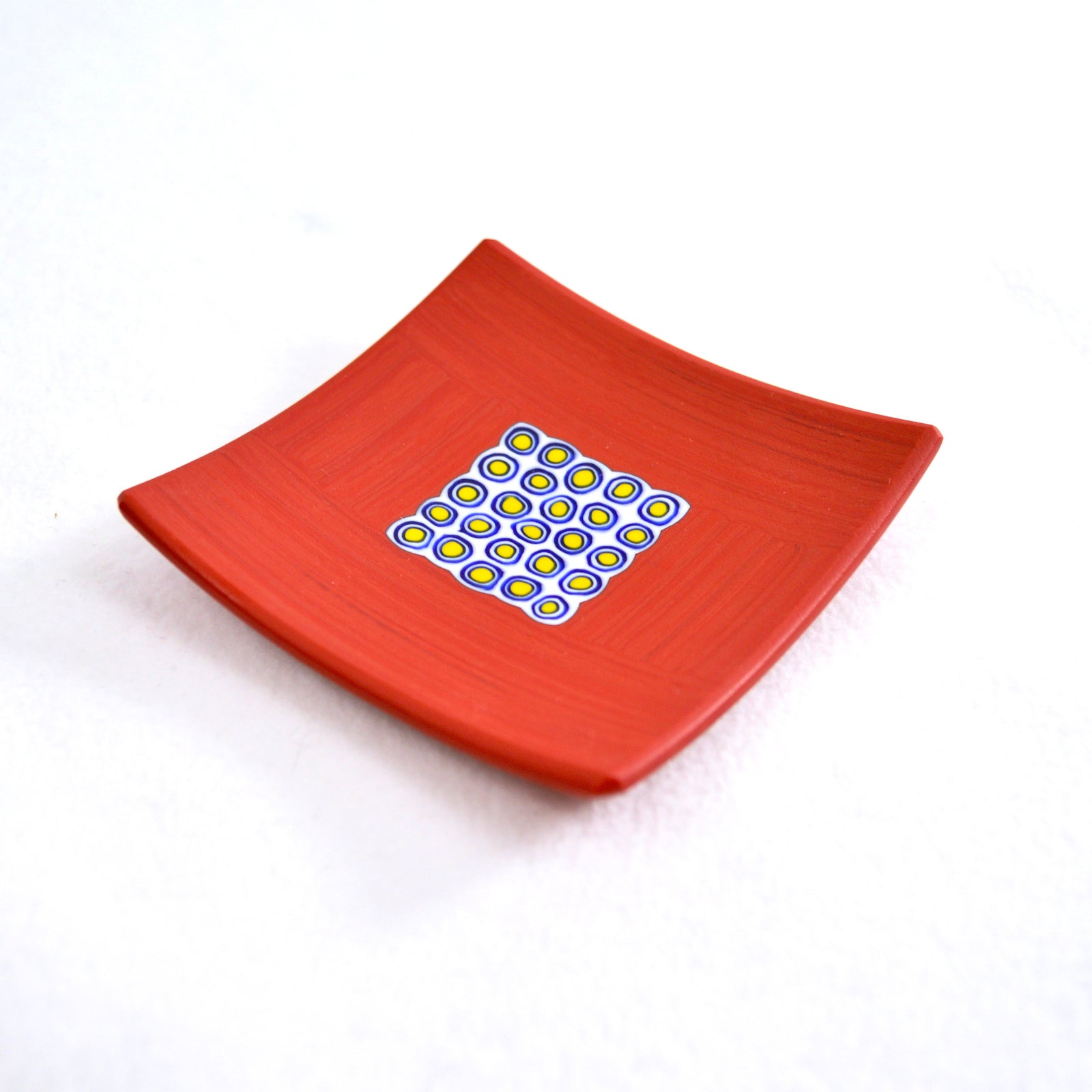 Millefiori Square Decorative Dish, 3.25", Handmade In Italy - My Italian Decor