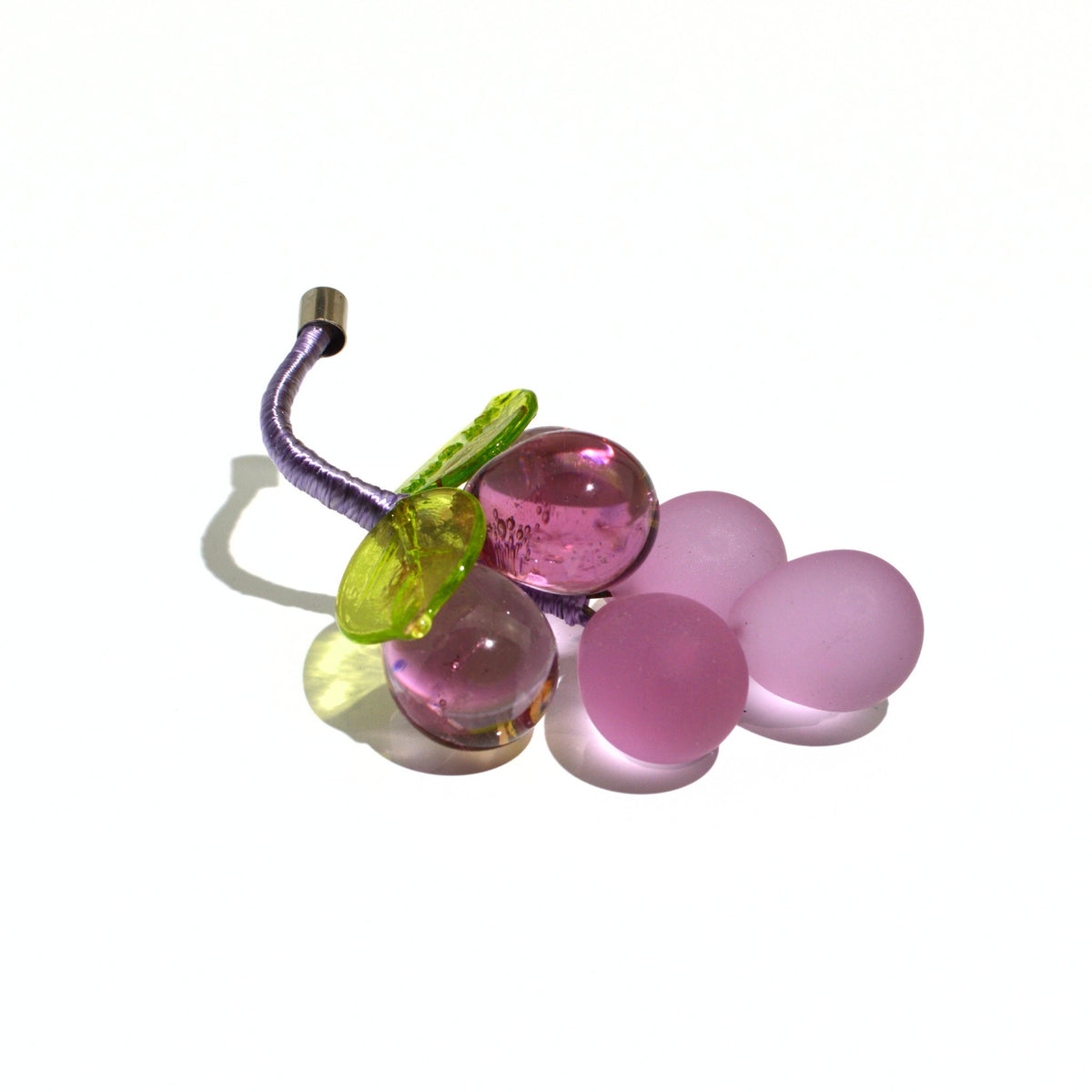 Murano Glass Solid Grape Cluster, Mini, Multiple Colors, Made in Italy