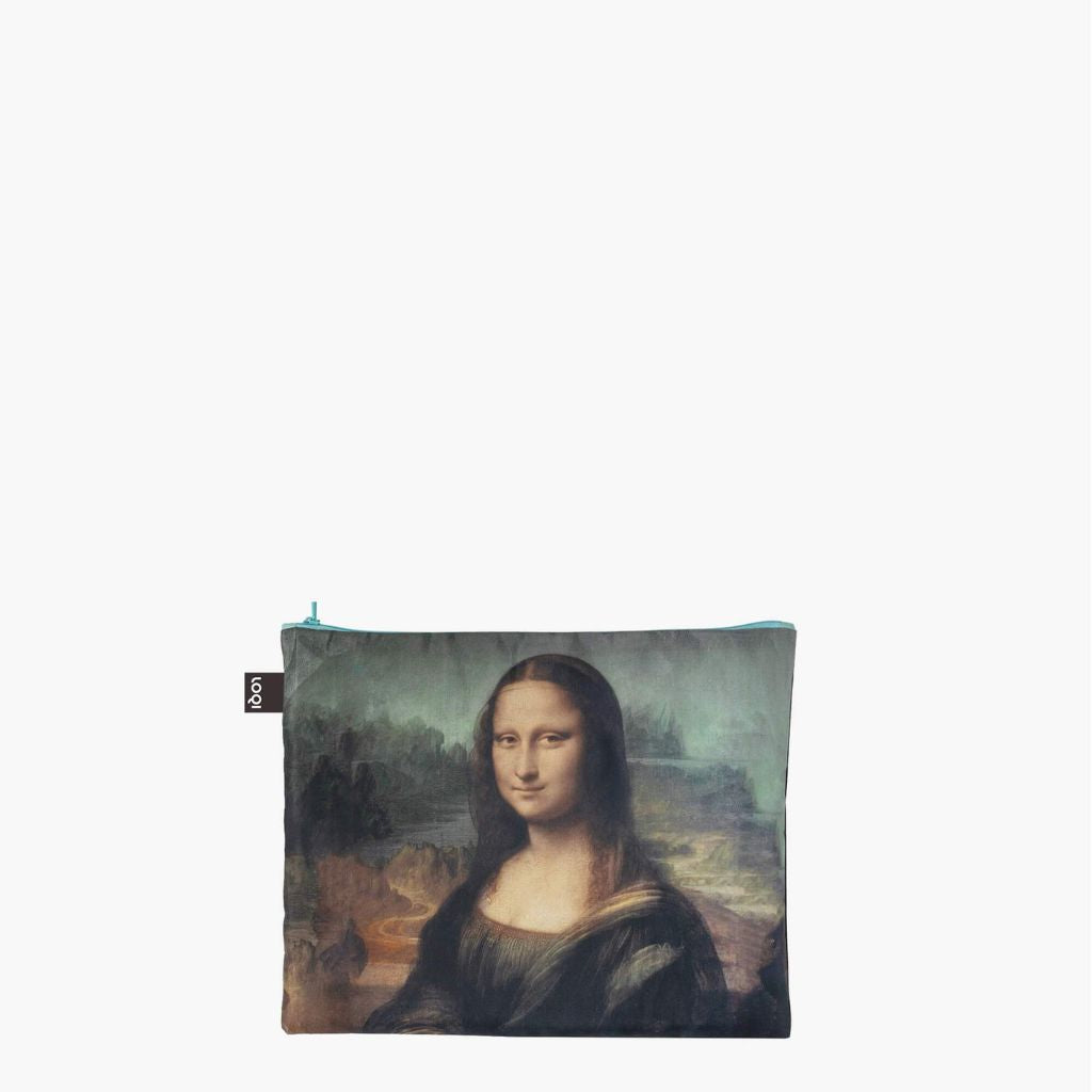 Set of 3 Zipper Pocket Bags - Michelangelo, Bottecelli, Da Vinci Zip Pockets