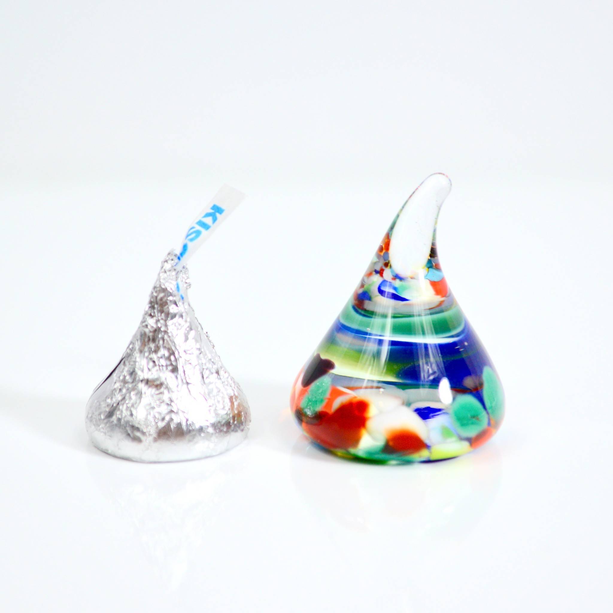 Set of colorful Murano glass Italian sweets by MyItalianDecor, handcrafted artificial candies in vibrant shades.