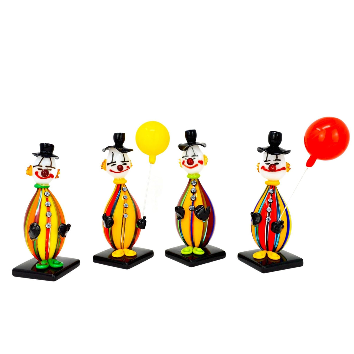 Murano Glass Whimsical Clown Figurine, 6&quot;, Hand Made in Italy - My Italian Decor