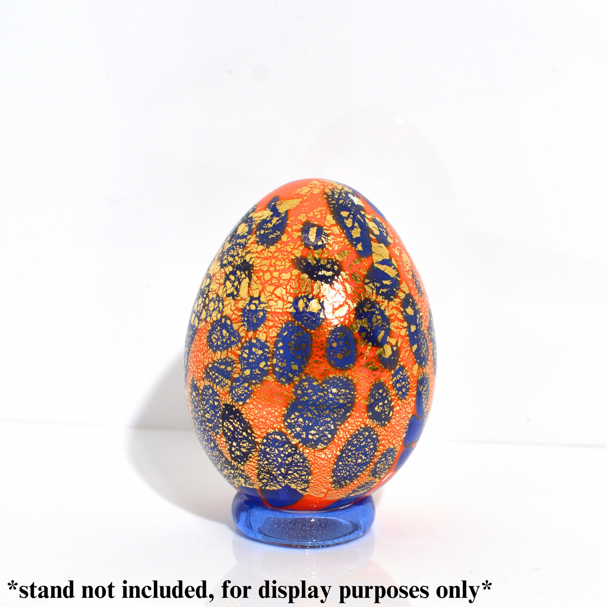 Murano Glass Egg Figurine, Made in Italy