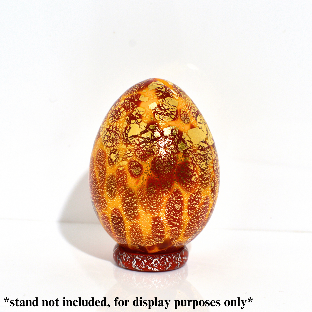 Murano Glass Egg Figurine, Made in Italy Murano Glass Egg Figurine, Made in Italy