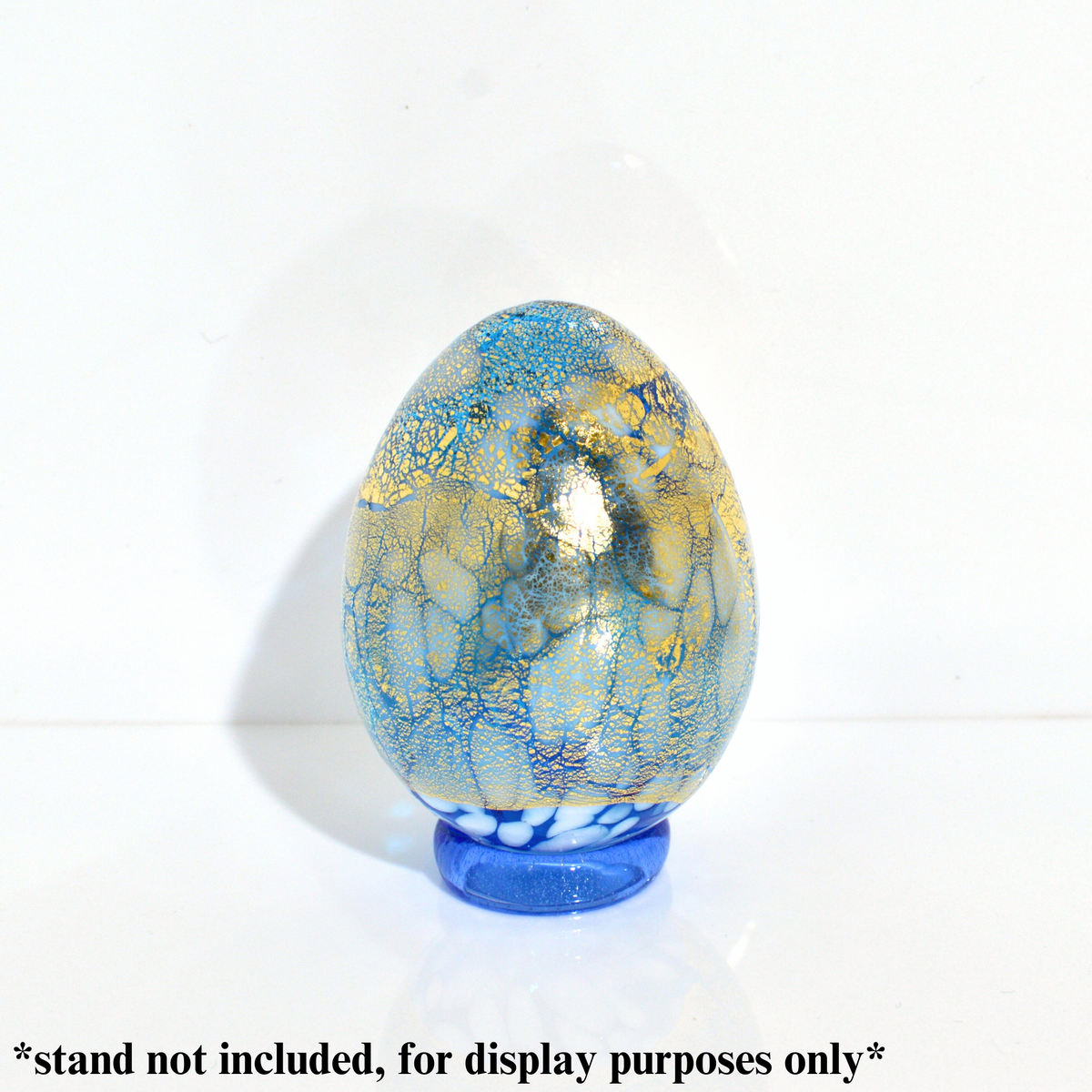 Murano Glass Egg Figurine, Made in Italy