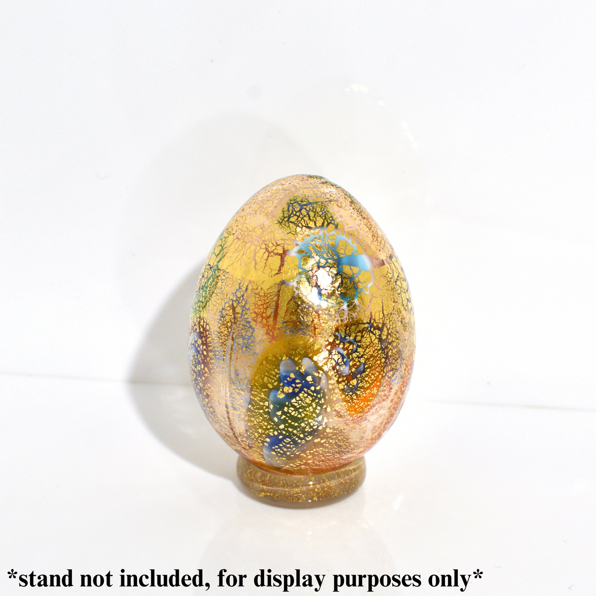 Murano Glass Egg Figurine, Made in Italy