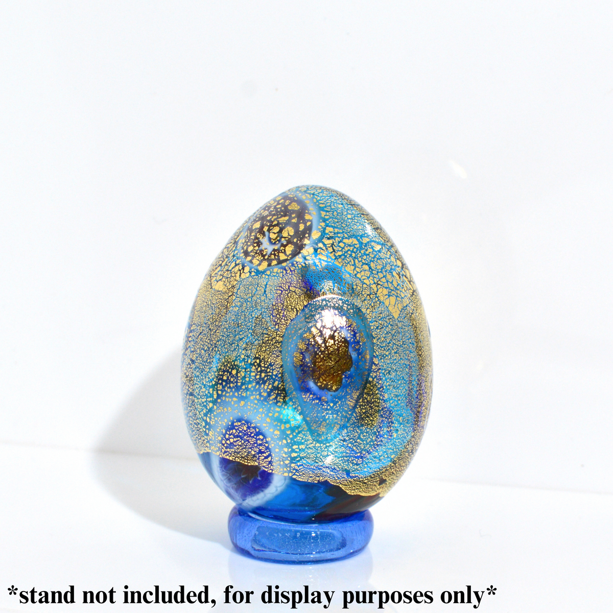 Murano Glass Egg Figurine, Made in Italy