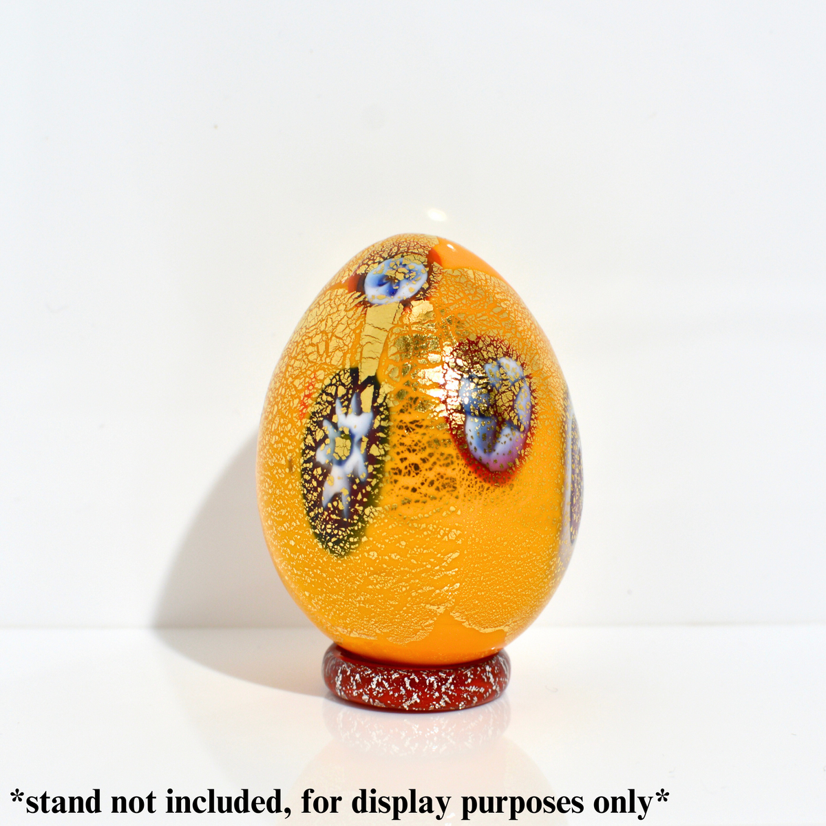 Murano Glass Egg Figurine, Made in Italy