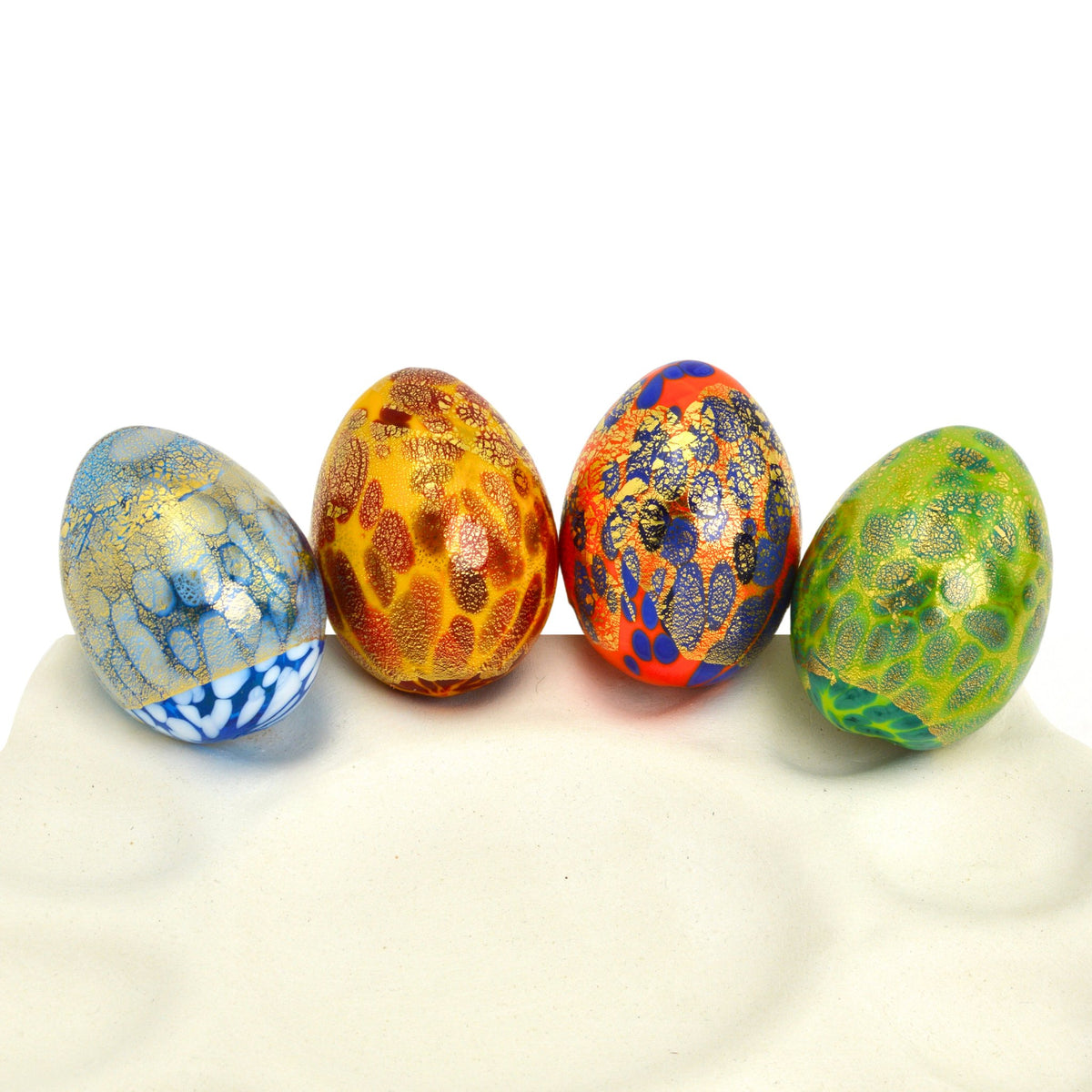 Murano Glass Egg Figurine, Made in Italy