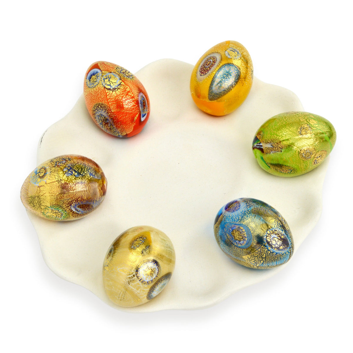 Murano Glass Egg Figurine, Made in Italy