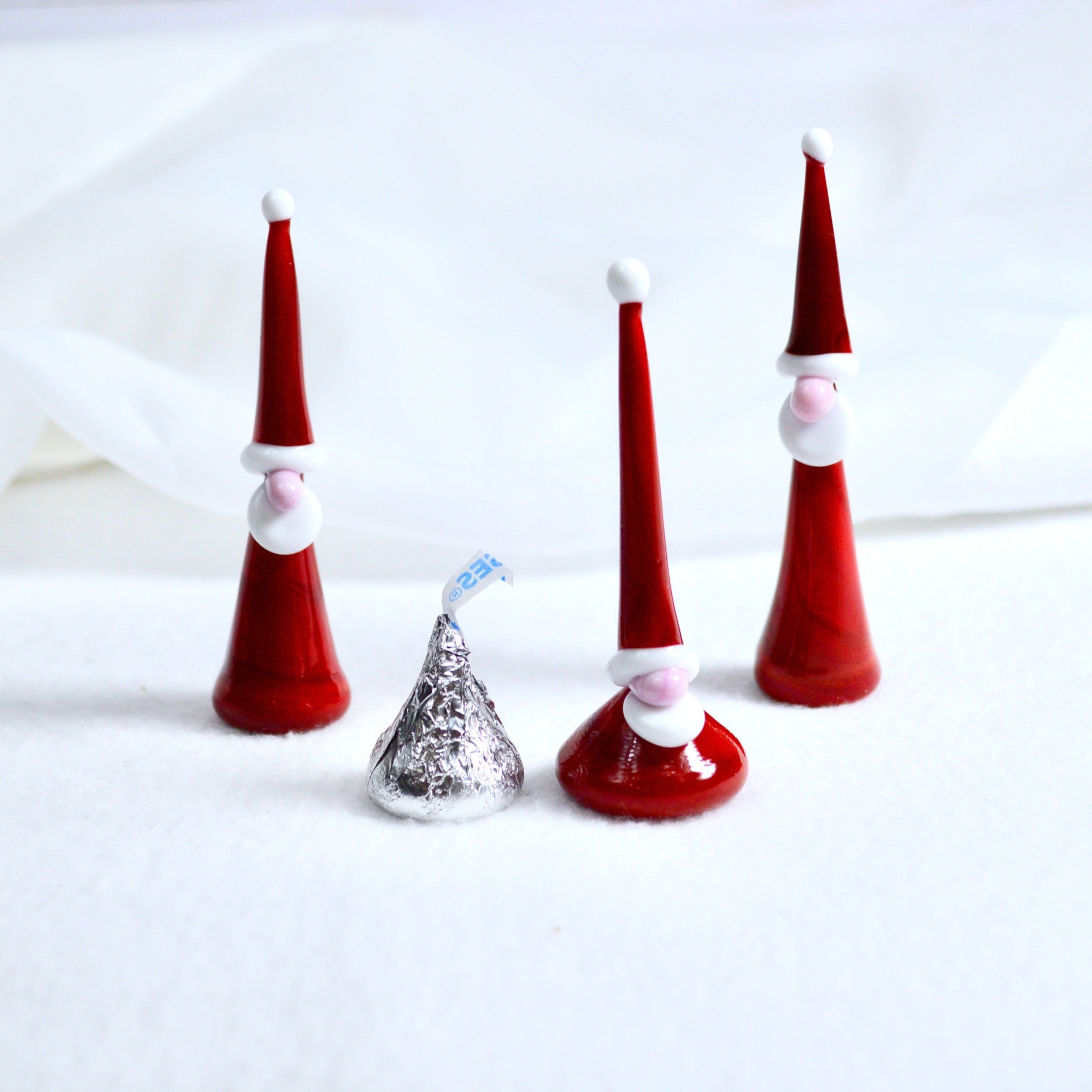 Murano Glass Gnome Santa Figurines - Set of 3 - My Italian Decor