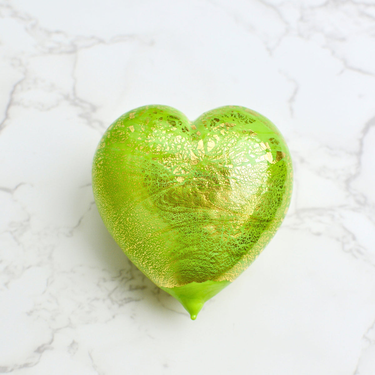 Murano Glass Heart with 24 karat gold, Choice of colors, Made in Italy - My Italian Decor