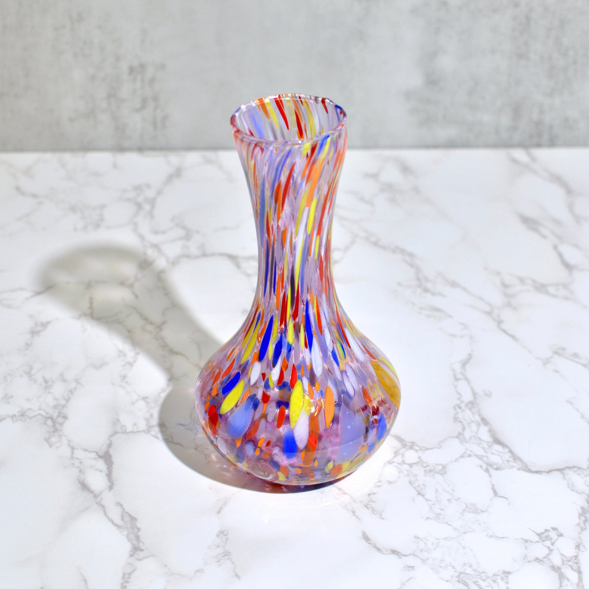 Murano Glass Tulip Vase, Made in Italy