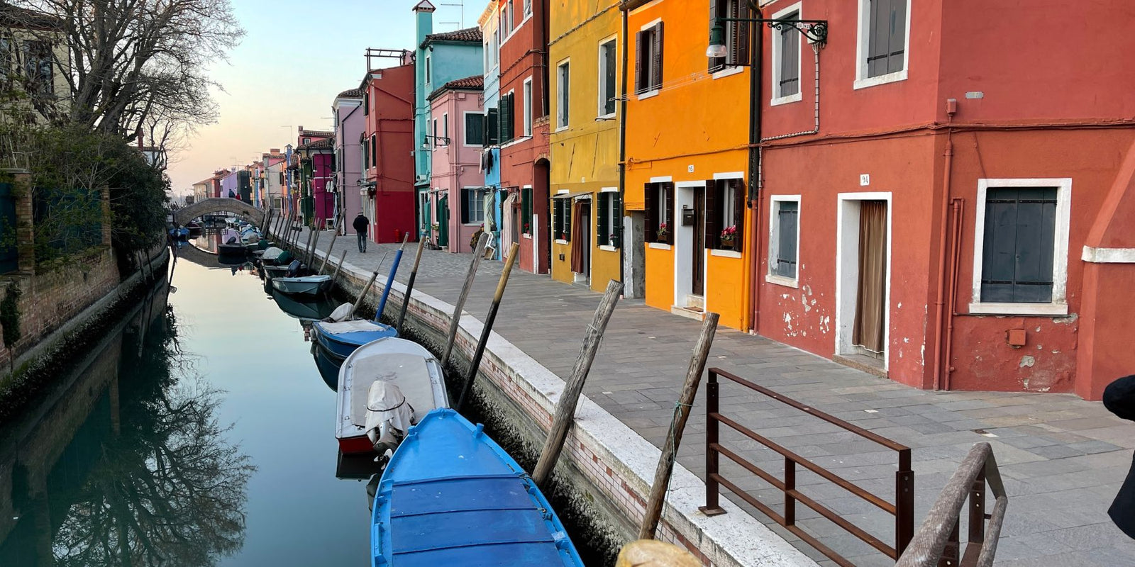 Houses on the water in Murano, Italy
