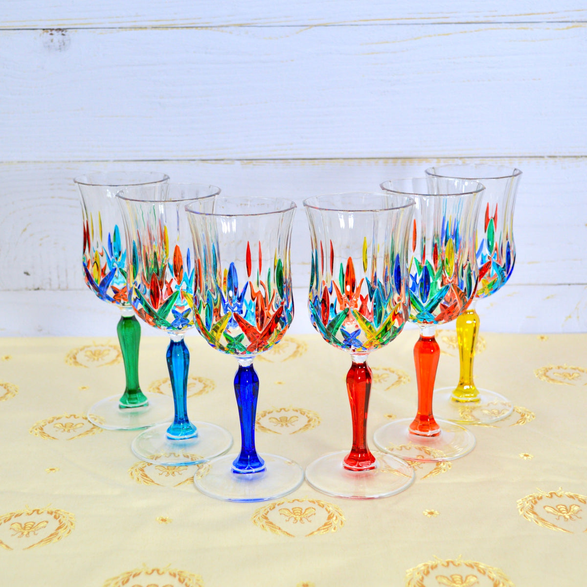 Opera Wine Drinking Glasses, Set of 2, Crafted In italy - My Italian Decor
