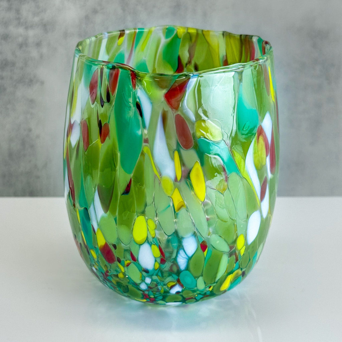 Set of 6 Guiliana Drinking Glasses, Made in Murano, Italy