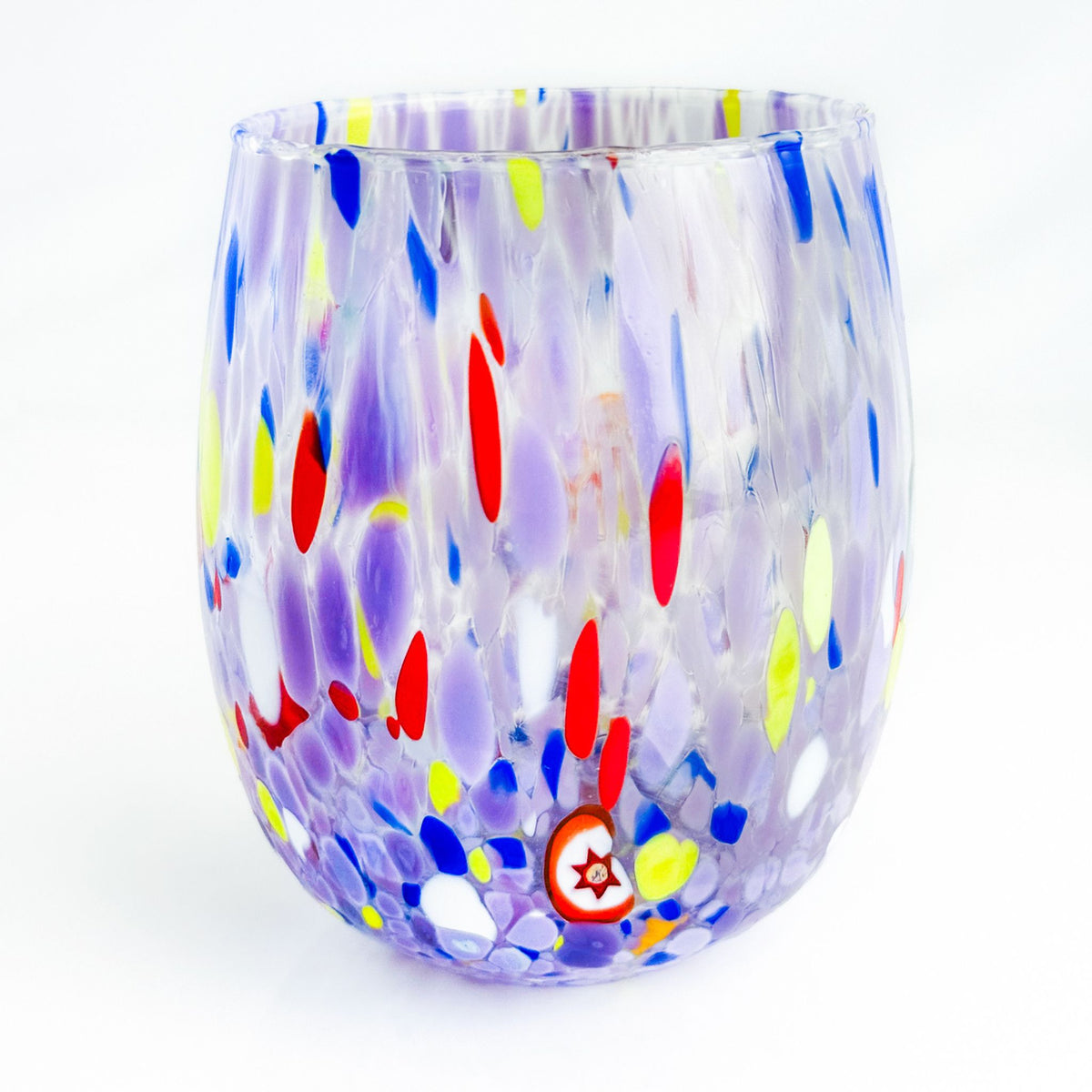 Set of 6 Guiliana Drinking Glasses, Made in Murano, Italy