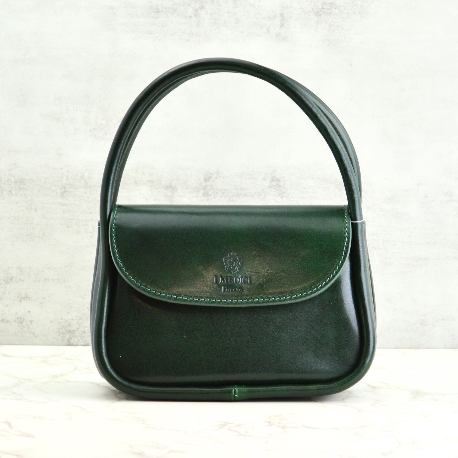 Nina Top Handle Bag, Italian Leather - My Italian Decor