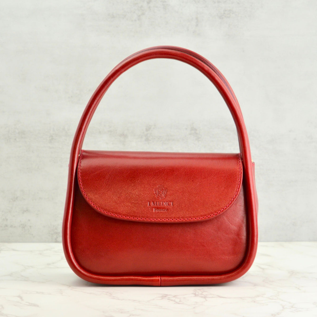 Nina Top Handle Bag, Italian Leather - My Italian Decor