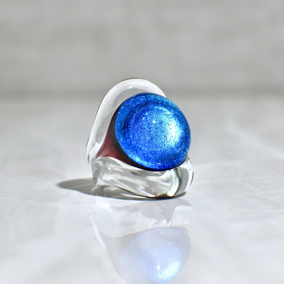 Murano Glass Occhio Statement Rings, Made in Italy - My Italian Decor