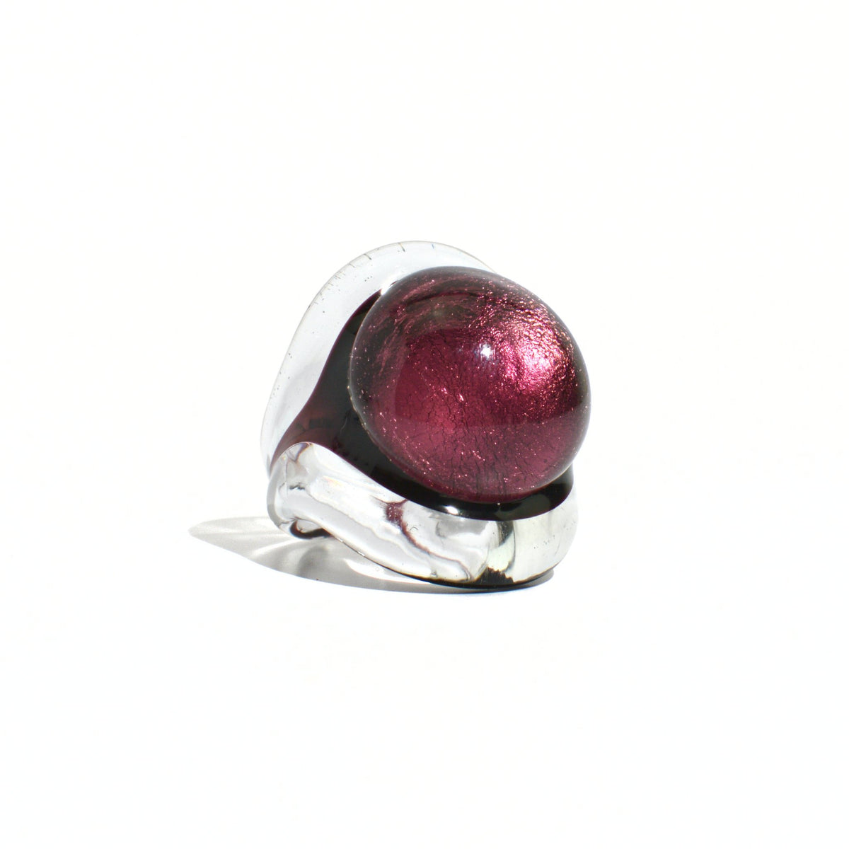 Murano Glass Occhio Statement Rings, Made in Italy