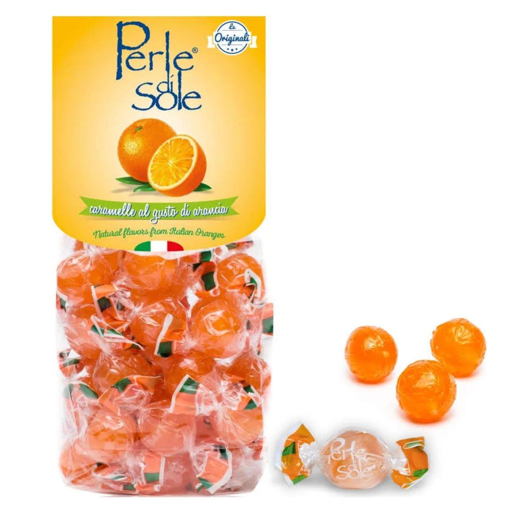 Orange Hard Candy Drops - Set of 3 Bags