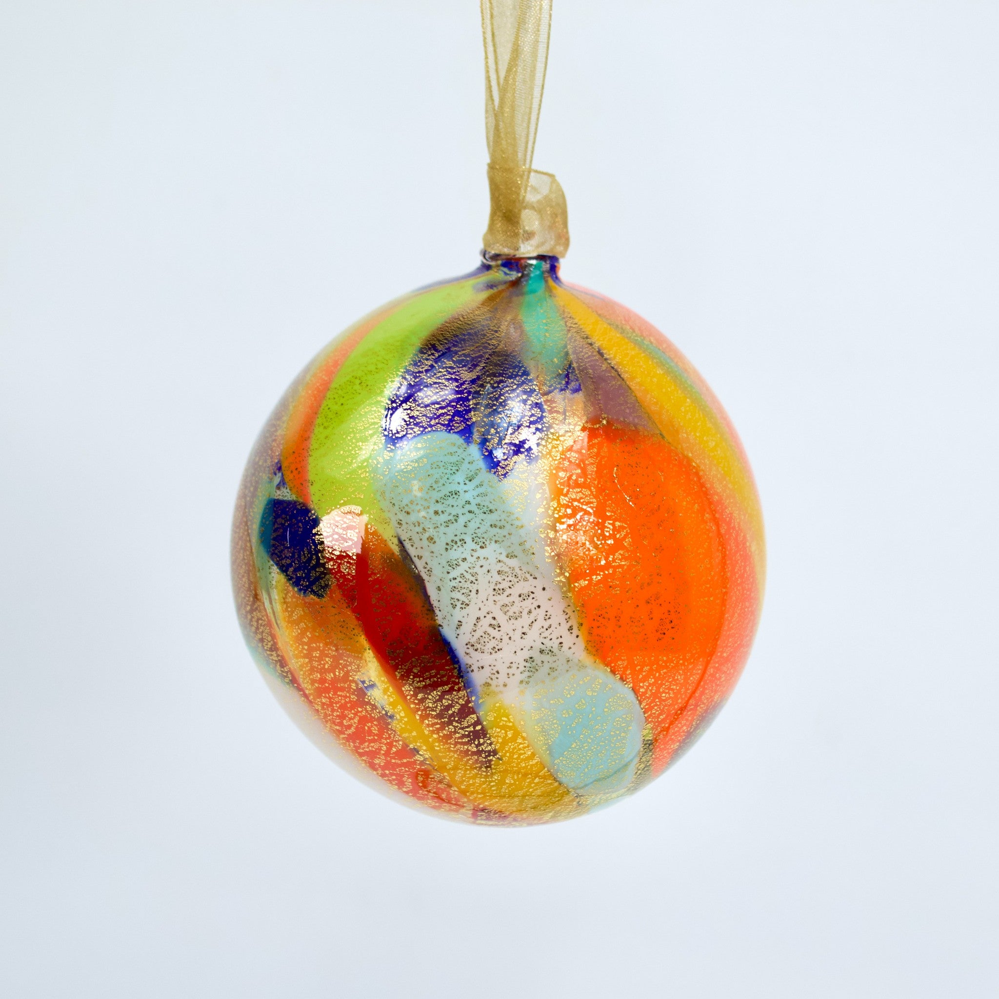Hand Blown Small Murano Glass Ball Ornament for Hand Blown Small Murano Glass Ball Ornament for
